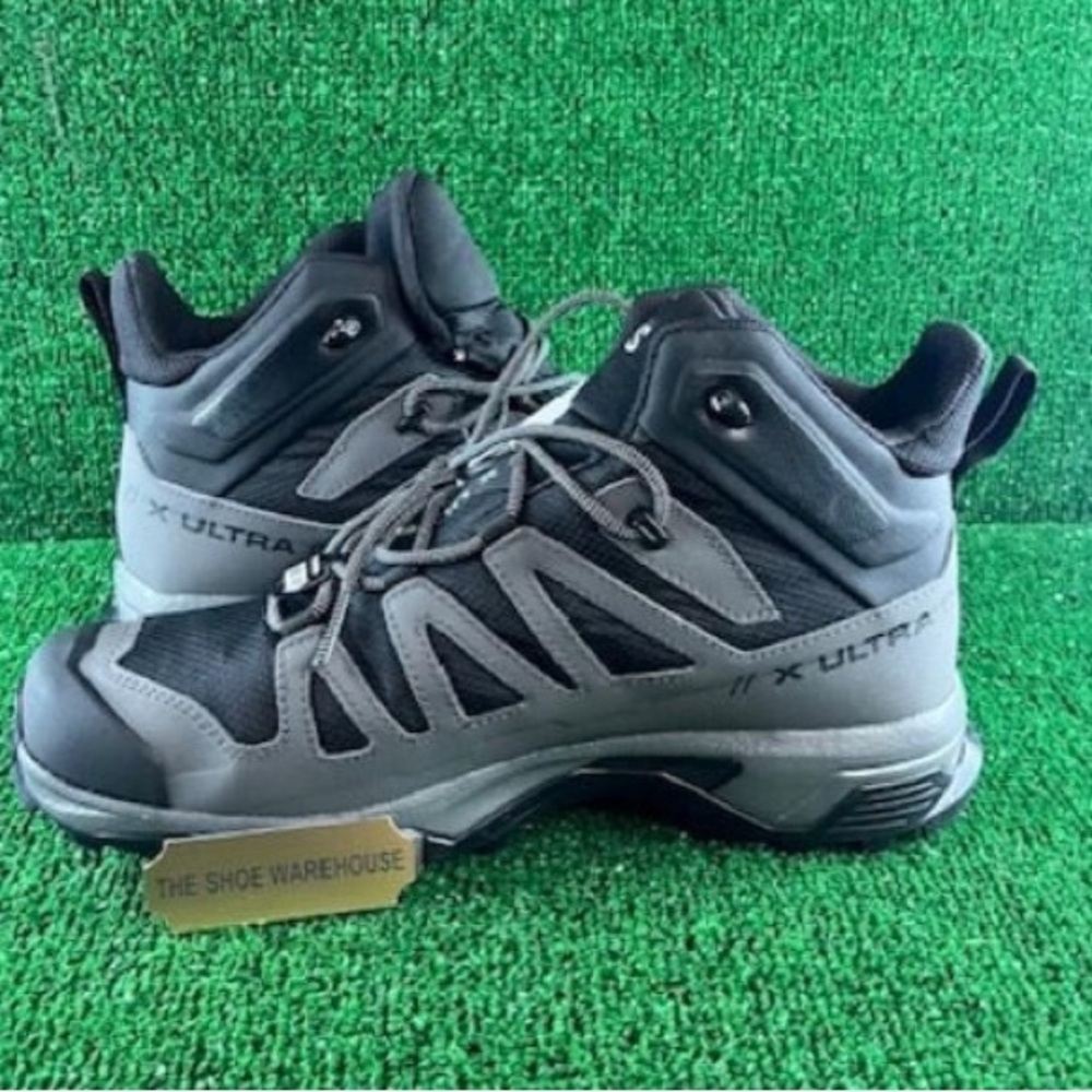 Men Salomon X Ultra 4 Mid GTX Hiking Boots Shoes Gray 4 46 Size EE